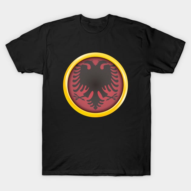 Country Flag of Albania T-Shirt by BADAISENJA